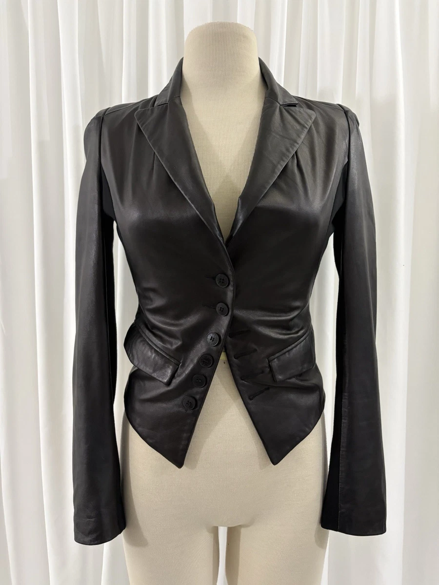 Patrizia Pepe Coats, Jackets & Vests Leather Outer Shell for Women