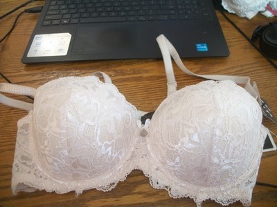 BRA 36D Marilyn Monroe pink (bone) balconette UW  T-shirt push up NWT