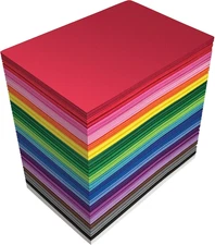 100 Pack EVA Foam Sheets, 5.5 X 8.5 Inch, Assorted Colors (20 Colors), 2Mm Thick