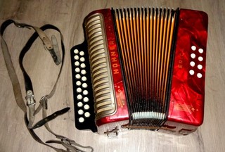 Made in Germany VERY RARE Hohner Erica A/D Diatonic Button Accordion Straps