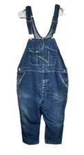 Key Imperial Overalls Men 44 X 30 Button Fly Farmer Carpenter Bib Cotton USA