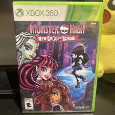 Monster High New Ghoul in School Xbox 360 - Complete Video Game & Manual CIB