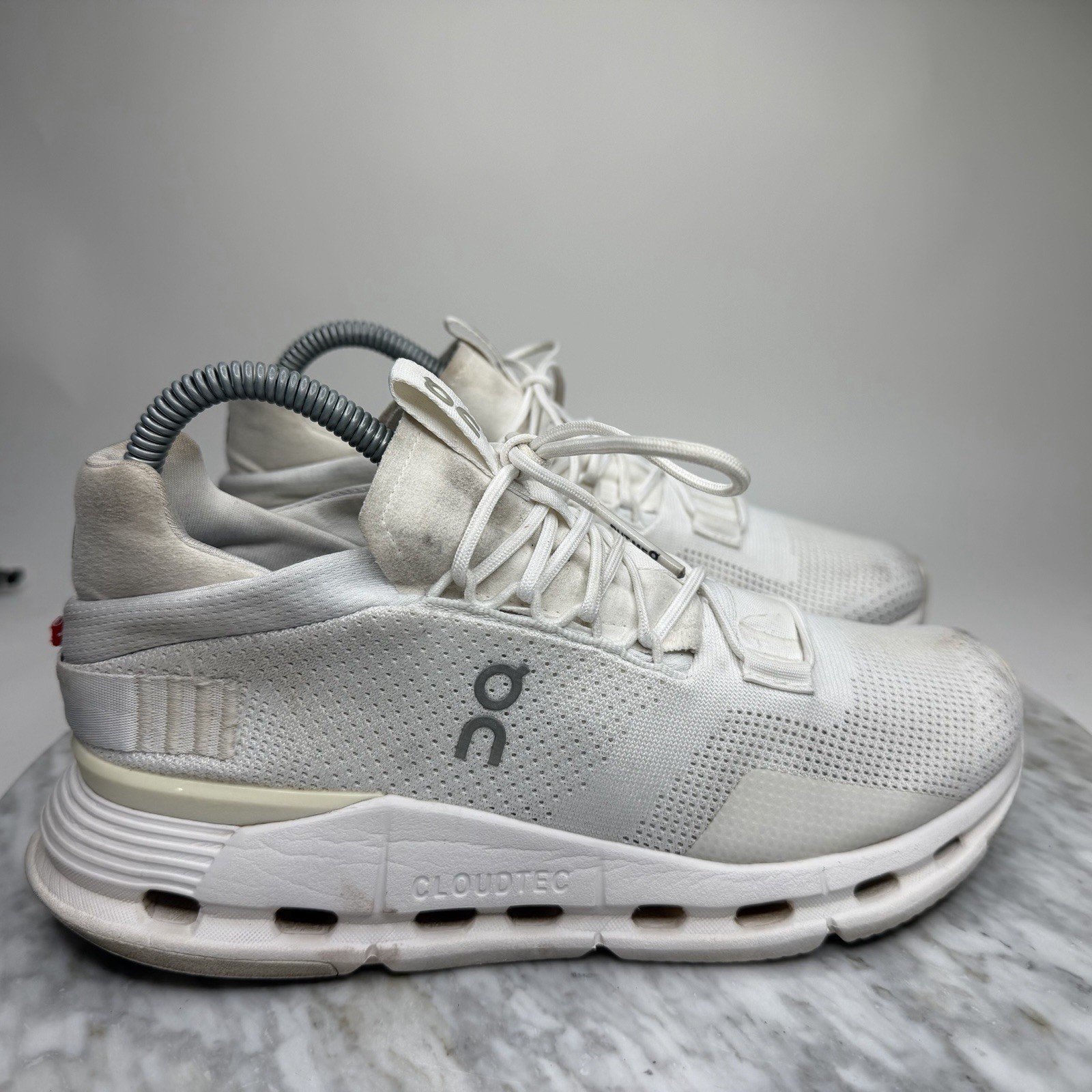 On Cloud Cloudnova Undyed White Running Comfort S… - image 1