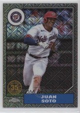 2022 Update 1987 Topps Chrome Silver Pack Series Mojo Black /199 Juan Soto 1dm4