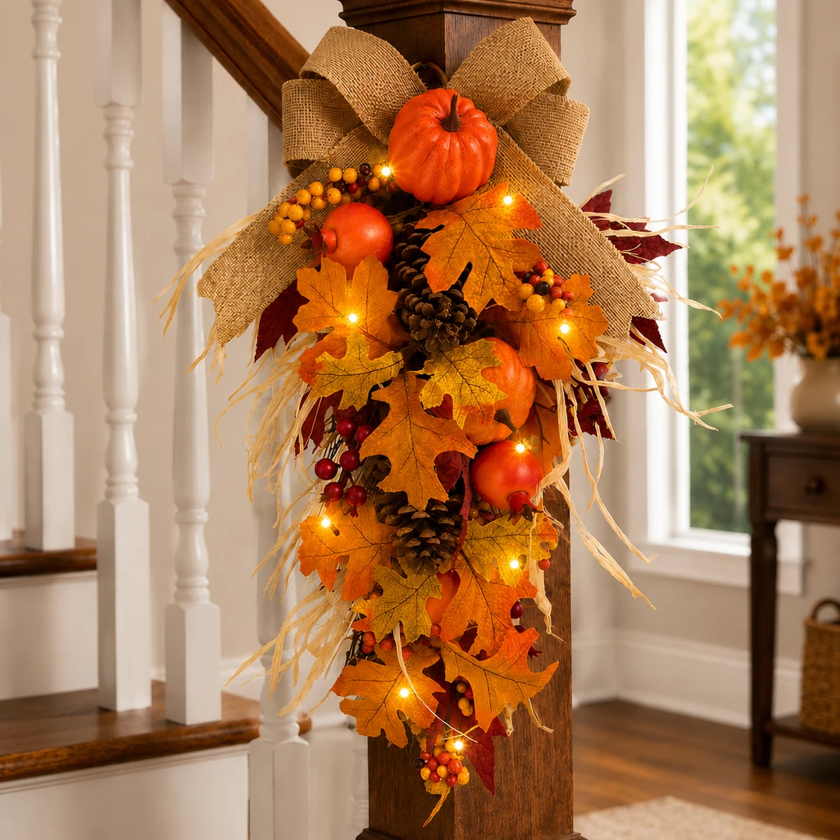 Door Swag In Wreaths, Garlands & Winter Plants for sale | eBay