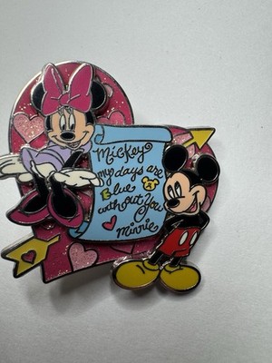 Disney Mickey and Minnie My Days Are Blue Without You Pin