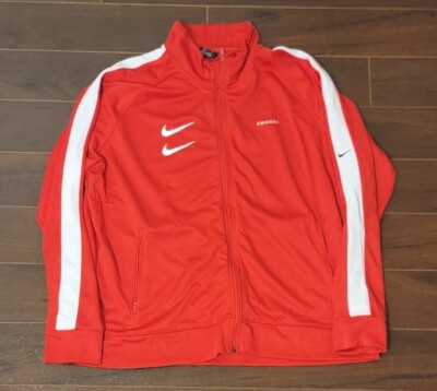 Nike Track Jacket Double Swoosh Zip-Up Big Swoosh Back Hit Men Size 2XL/XXL