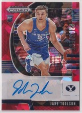 Jake Toolson 2020-21 Panini Prizm Draft Picks Red Ice Rookie Autograph Auto