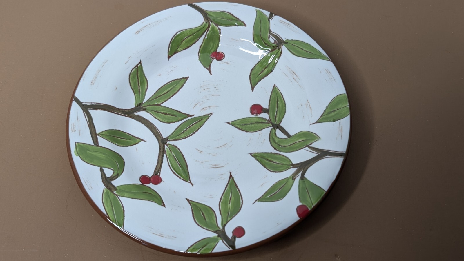 Dick Idol Plates Woodberry Set of 4 Salad Sandwich Snack Dessert Raspberry Vines