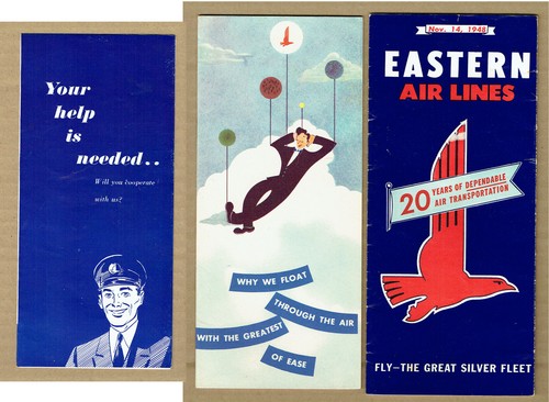 1948 EASTERN AIRLINES UND BOAC BROSCHÜREN, TICKETS, POSTKARTEN & ANDERE ARTIKEL - Bild 7 von 12