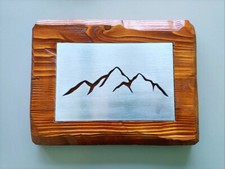 Cornice in legno con piastra