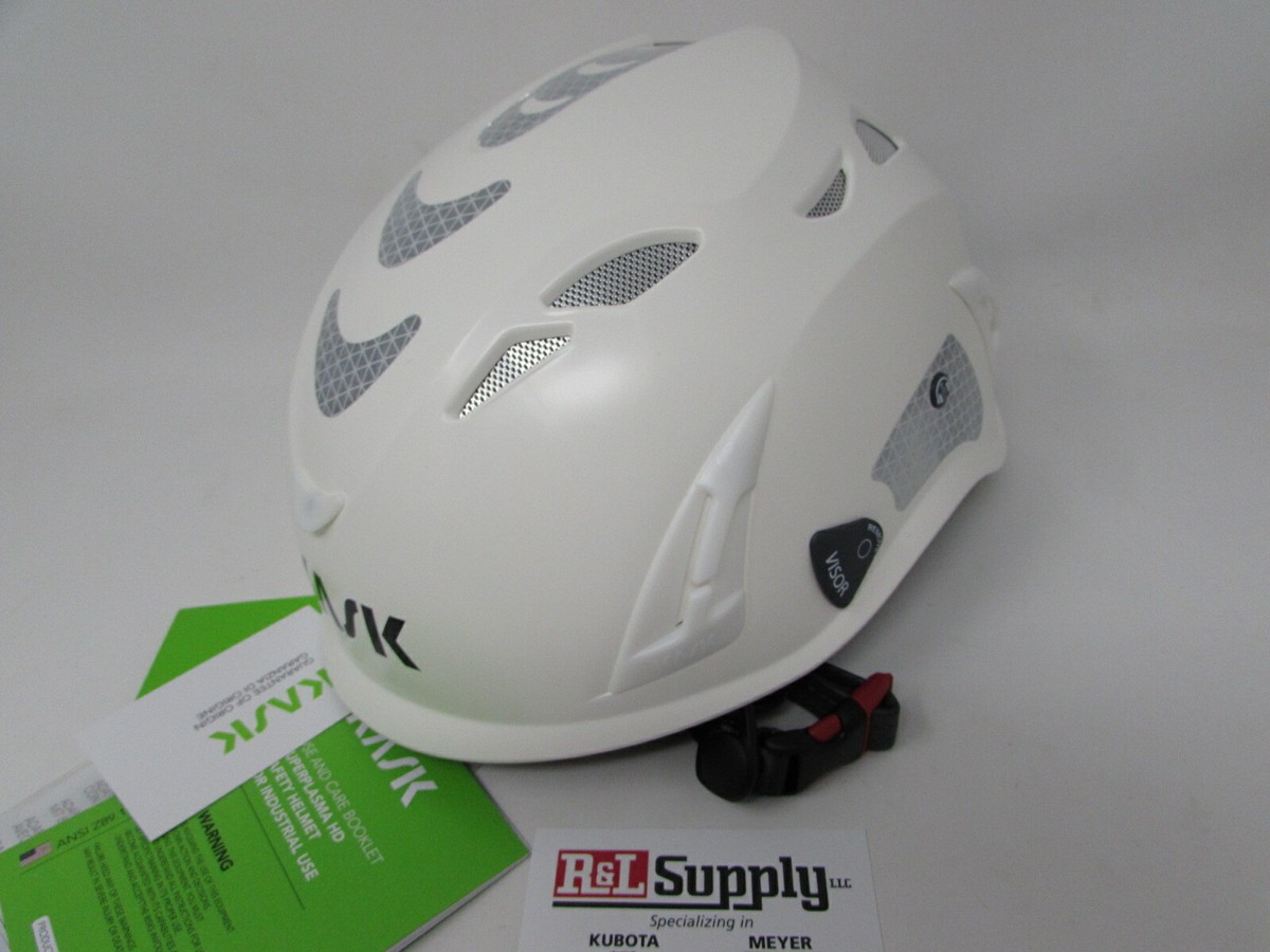 Casque De Sécurité SUPERPLASMA HD HI VIZ - Ajustable 53-63cm, Blanc, Polypropylène, 3 Ans Garantie