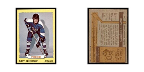Dave Burrows 1973 Topps #27 Hockey Cards Hockey Card EX - Picture 3 of 3
