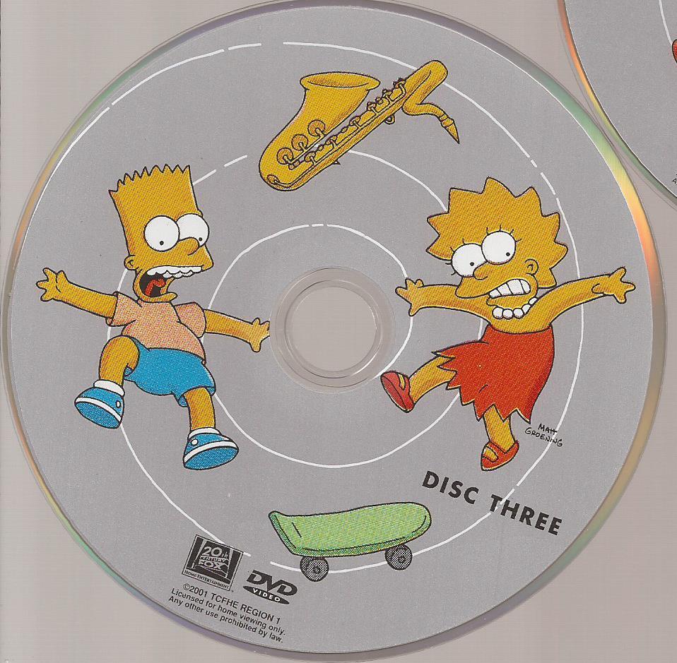 Simpsons Season 1 DVD Replacement Disc 3 US Issue Only