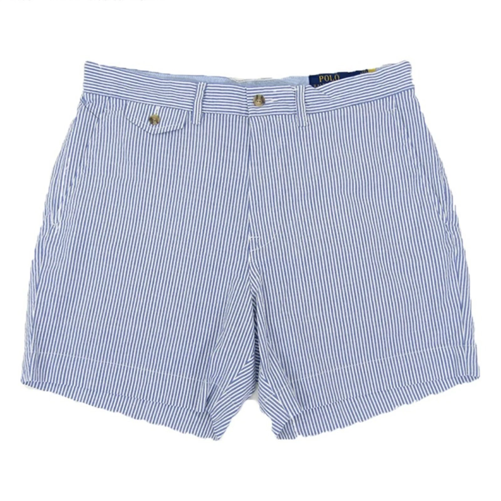 Polo Ralph Lauren Men's 6" Stretch Classic Fit Seersucker Shorts - Blue, White
Opens in a new window