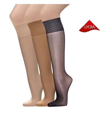 5 Paar Wellness Knie-Fein-Strümpfe Komfortbund ohne Gummidruck venenfreundlich
