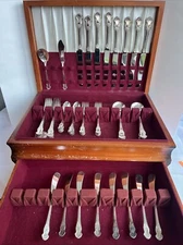 National Silver Guildraft CONCERTO Silverplate Flatware 1944 In Box