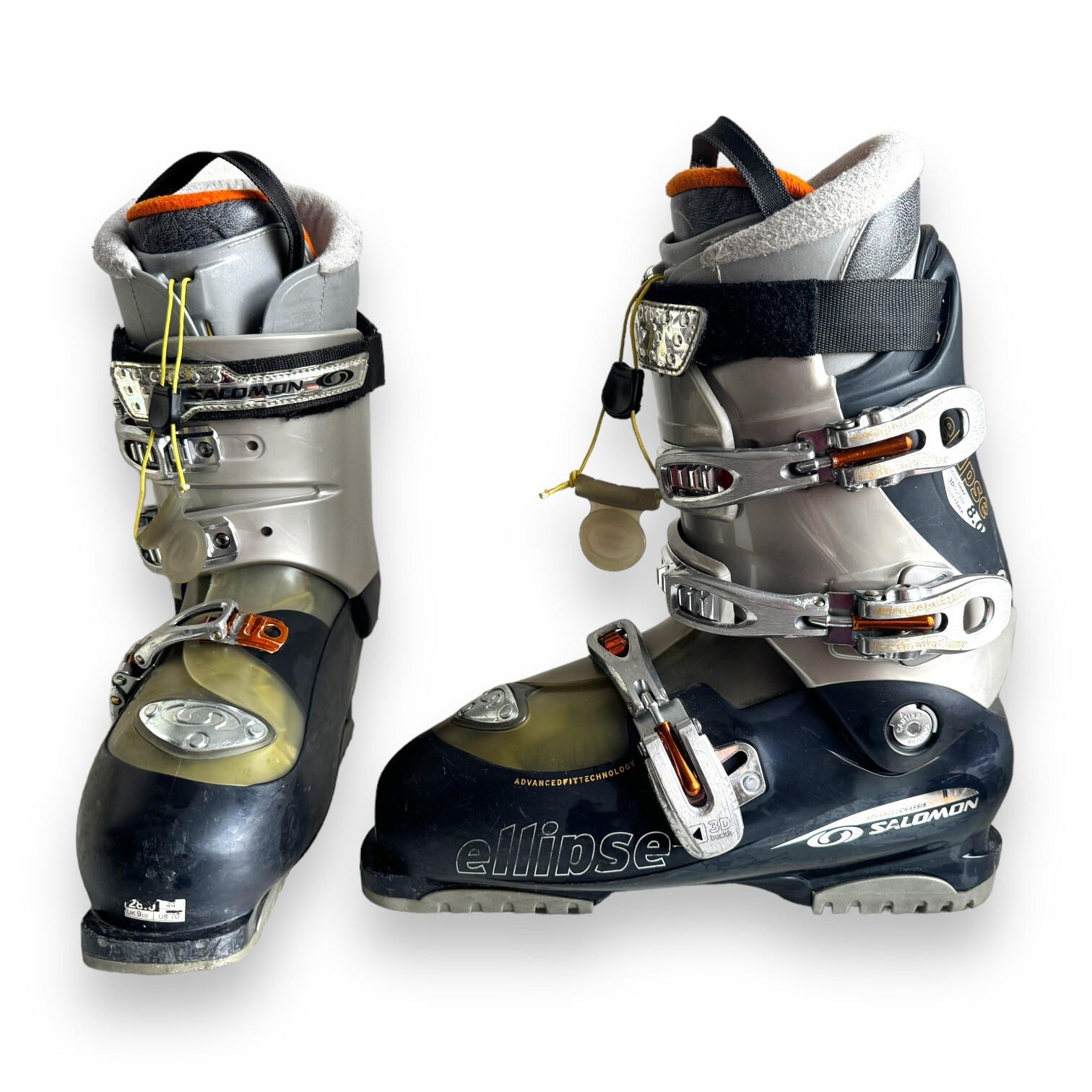 Salomon Ellipse 8.0 Scarponi da sci UK 9.5 EU 44 28.0 My Custom Fit Fibbia 3D