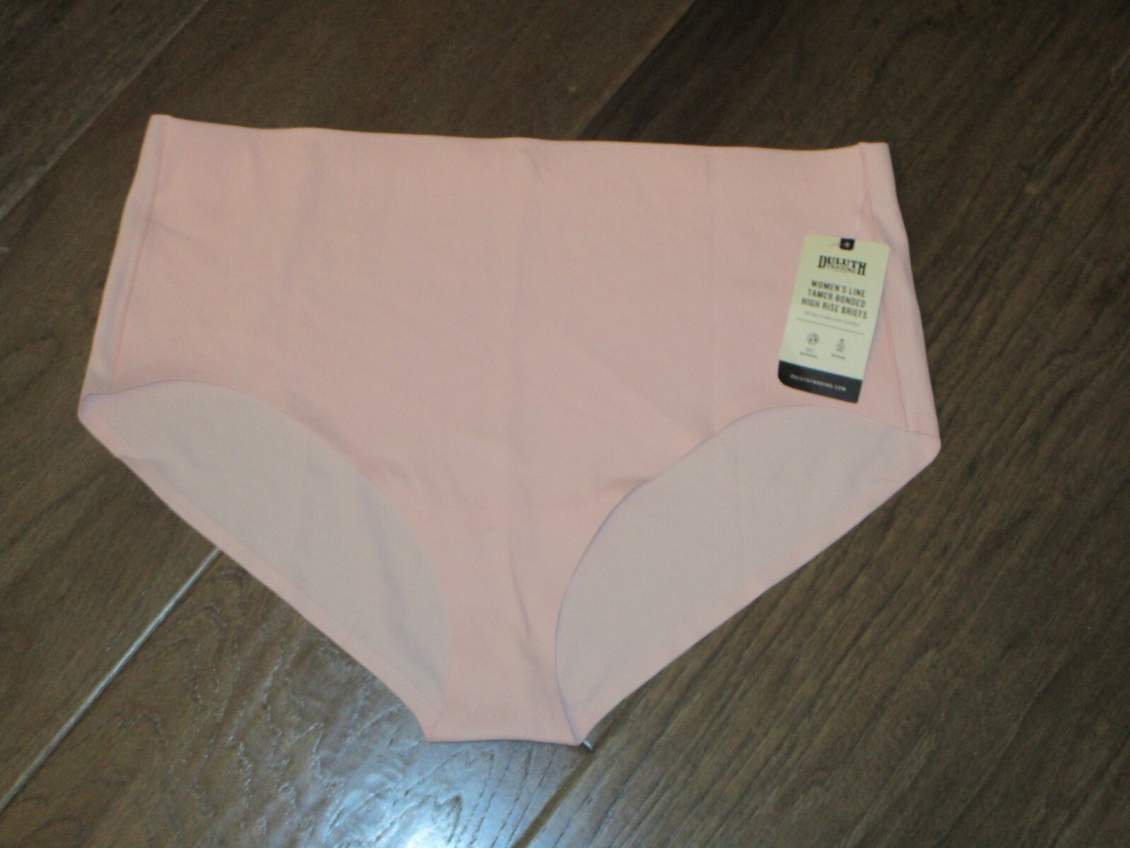 DULUTH WOMEN'S LINE TAMER BONDED HIGH RISE BRIEF PANTIES IN SOFT ROSE