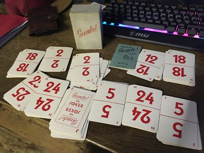 Vintage Card Game of Gambo 1911  Instructions By AR-E-TEE Made In England  VGC