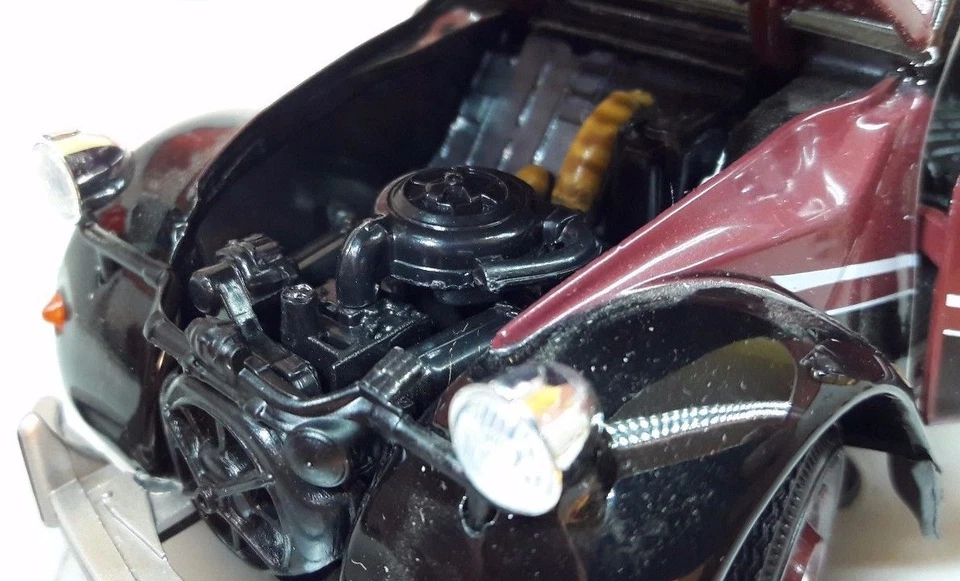 1:24 Citroen 2CV Charleston Maroon Welly Diecast V Detailed Model G LGB Scale  - Image 3 of 4