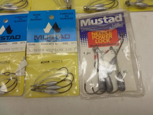 Mustad WEEDLESS # W3369AW, Size 1/0 (New) 9-PACKS - Picture 5 of 5