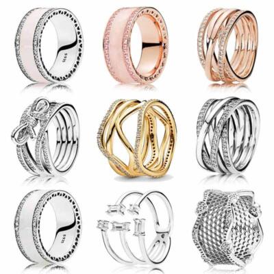 Elegante Designs 925 Sterlingsilber Ring riesige Vielfalt zur Auswahl