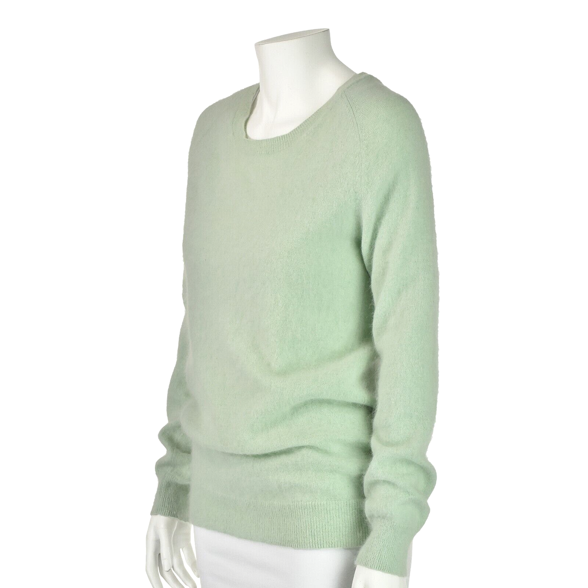 ACNE STUDIOS Celadon Green Angora Knit Crew NEck Sweater SIZE SM