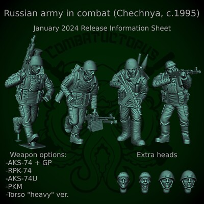 Combat Octopus Modern Miniature Russian Army Infantry Chechnya Modular Kit Bits