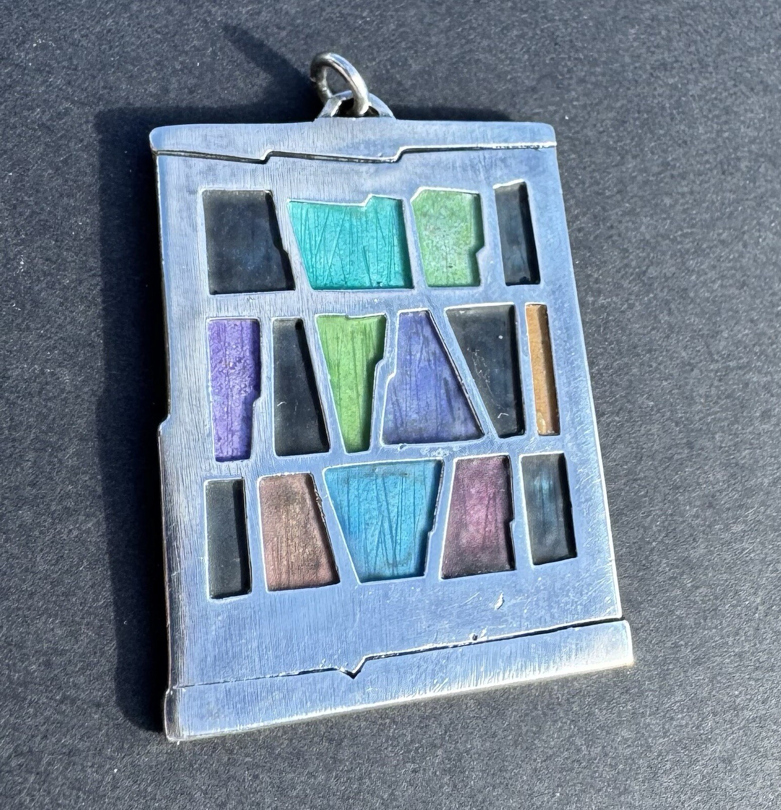 Cathy Wright Sterling Silver Champleve enamel Boo… - image 1