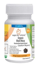 ORGANIC Black Maca Capsules Pure & High Quality NO FILLERS