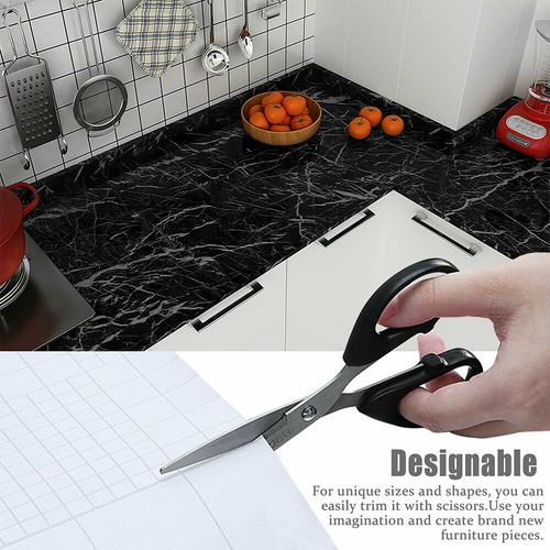 Self Adhesive Peel&Stick Wallpaper PVC Marble Contact Paper Kitchen Countertop - Picture 9 of 32