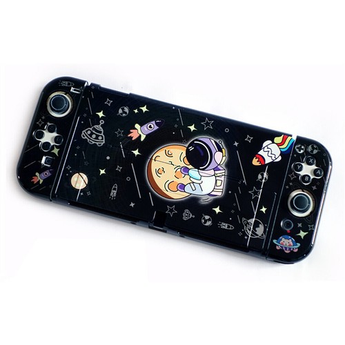 New Protection Case Grip Hard Thin Cover Shell Dockable for Nintendo Switch OLED - Picture 59 of 83