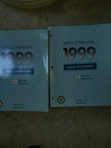 1999 Cadillac Deville Eldorado Factory Service Manuals Ebay