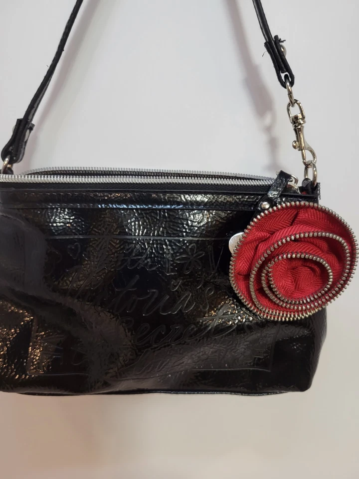 Bolso de Mano Victorias Secret Pequeño Negro - Cartera Monedero Foto 2 de 4