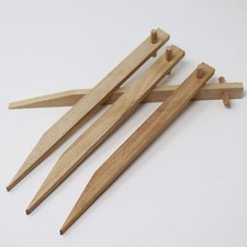 60 Erdanker aus Buchenholz I Holz Bodenanker Holzpock Befestigungsanker