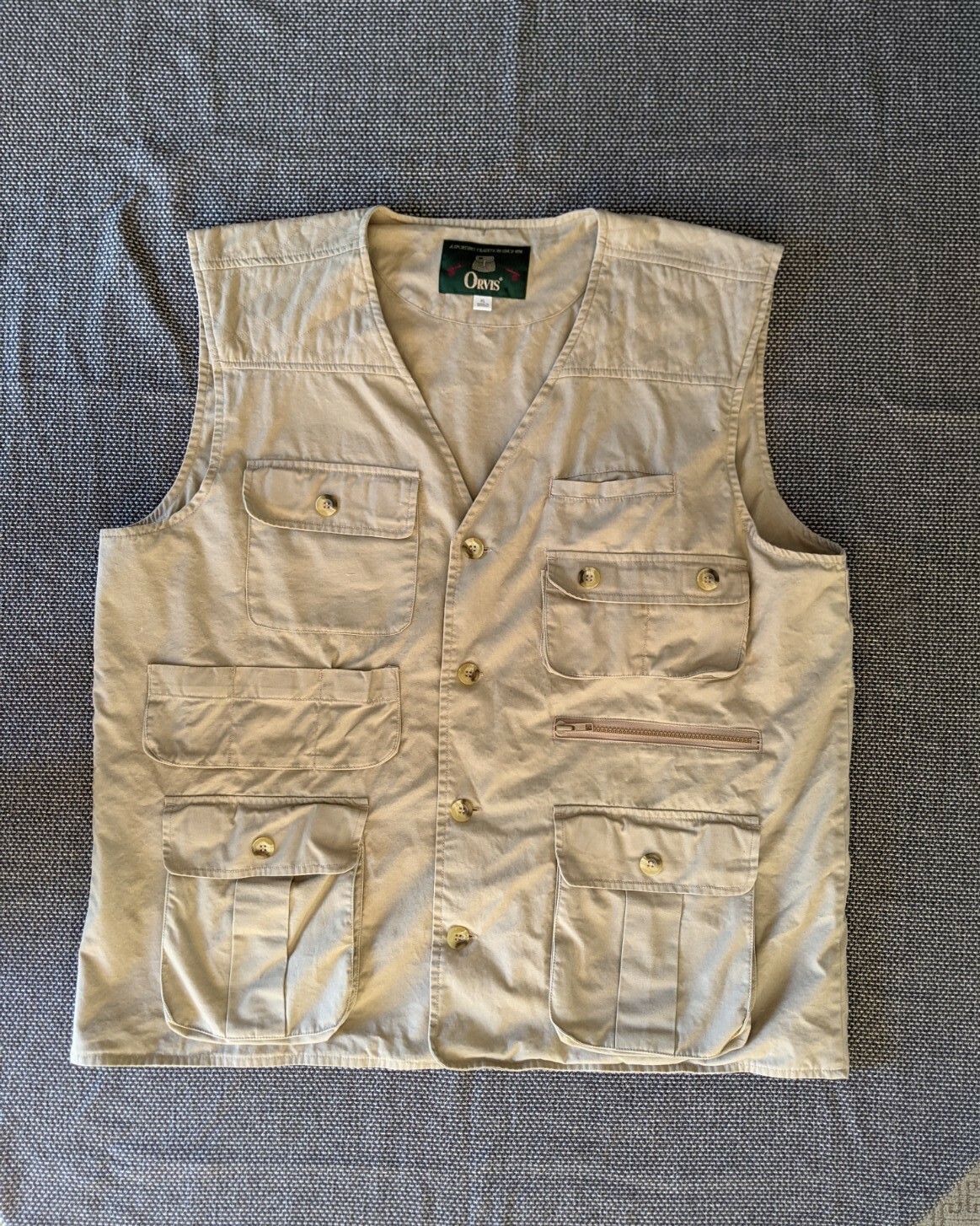 fly fishing cargo vest size 