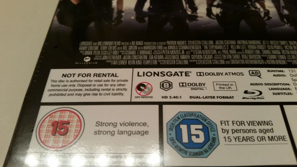 The Expendables 3 Embossed STEELBOOK Zavvi (Blu-ray, UK) REGION B OOP - Image 4 of 4