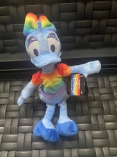 Just Play Disney Rainbow Collection 8" Daisy Duck Plush Pride NEW