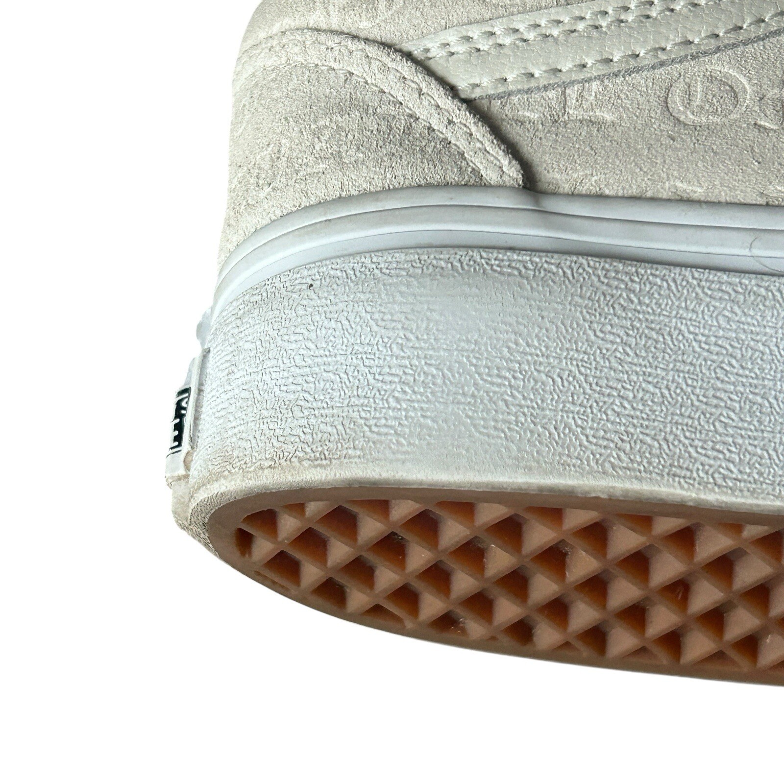 VANS Old Skool Deboss Women’s 8 Men’s 6.5 Platform Trainers Athletic White Cas