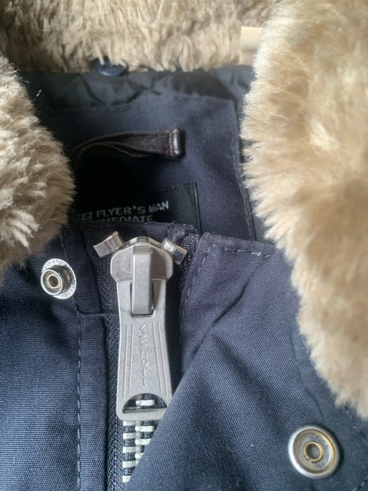 Chaqueta de bombardero Schott para hombre 3XL negra tipo CWU-R (USAF) i3-A5 Foto 4 de 4