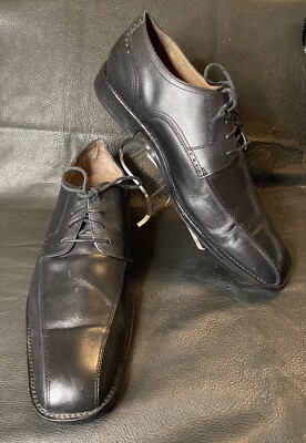 Johnston And Murphy Mens Shoes Size 11-M Black Leather Lace  display picture 3