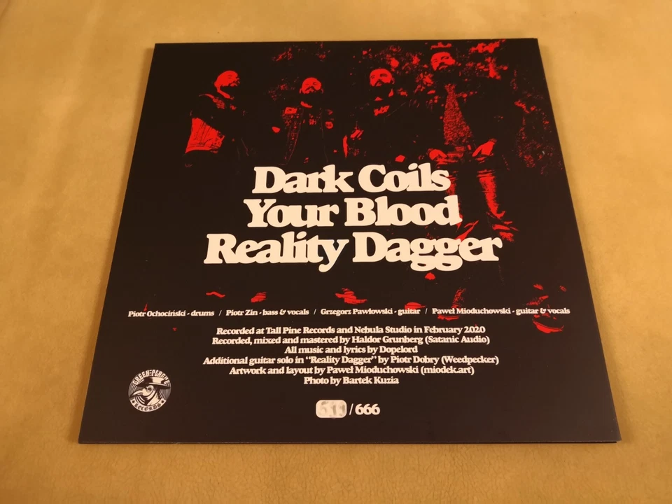 Dopelord - Reality Dagger EP vinyl Black Sabbath Sleep Axegrinder Cathedral - Image 4 of 4