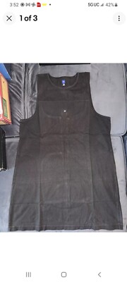 YZY Yeezy Gap Engineered By Balenciaga Loose Tank Top Men s Size Large Black