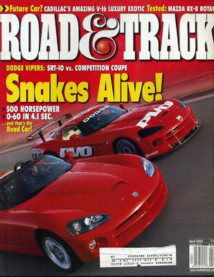 Road & Track April 2003 Mazda RX-8, Range Rover HSE, Detroit Auto Show