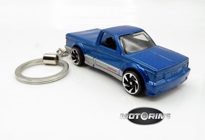 1991 '91 GMC Syclone Blue Truck Novelty Keychain 1:64 Diecast
