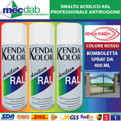 Smalto Acrilico Bomboletta Spray 400 ML Kenda Kolor Vari Colori - Foto 10