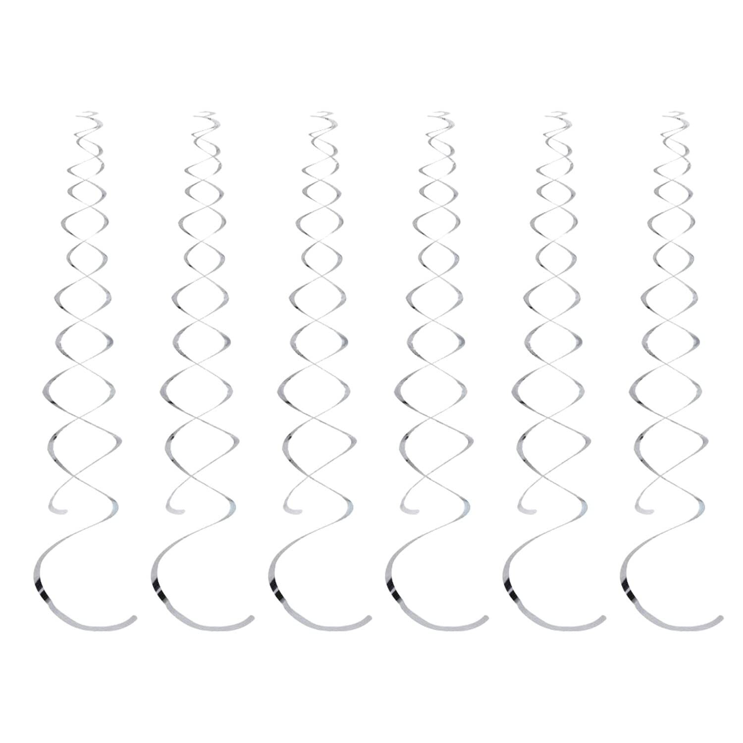 12 Pieces Hanging Swirl Decorations Plastic Streamer Party Swirl Spiral Decor...