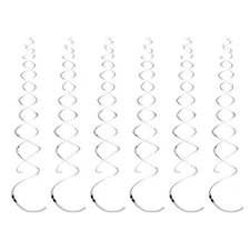 12 Pieces Hanging Swirl Decorations Plastic Streamer Party Swirl Spiral Decor...