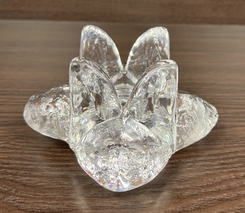 Beautiful Kosta Boda Sweden Snowstar Clear Art Glass Candle Holder Ann Warff - Picture 7 of 12